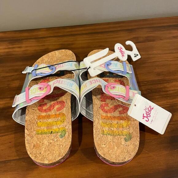 Girls Justice‎ Slip On Sandals size 4 New - Picture 2 of 4